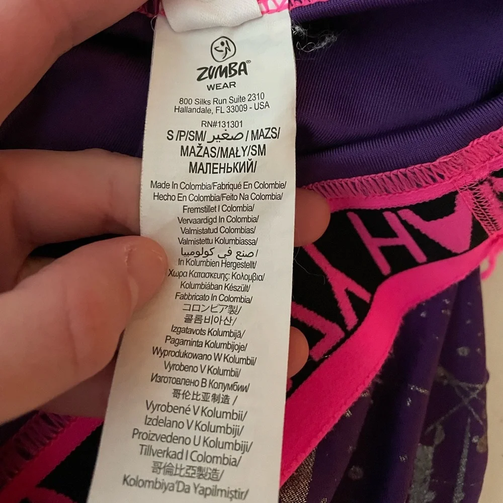 Rare Zumba Sports Bra - Medium Leggings - Small Tank - XS/S Set Hood Mesh - Picture 9 of 16